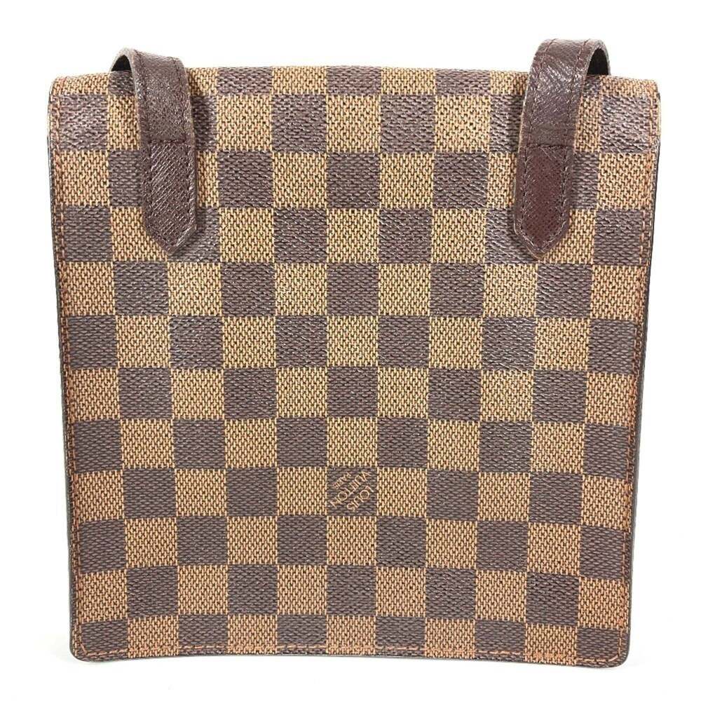 LOUIS VUITTON Authentic Brown Damier Canvas Pochette Shoulder Bag - Picture 2 of 16
